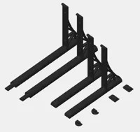 Wall-Hanging Arms (screws required for wall)