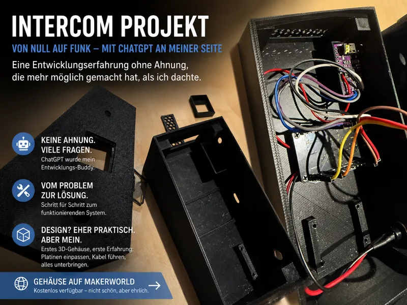 ESP32 Intercom Gehäuse - inklusive Projekt Sketch