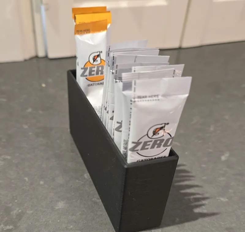 Gatorade powder packet holder