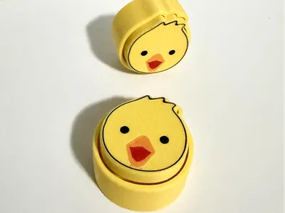 Baby Chick Fidget Clicker Keychain
