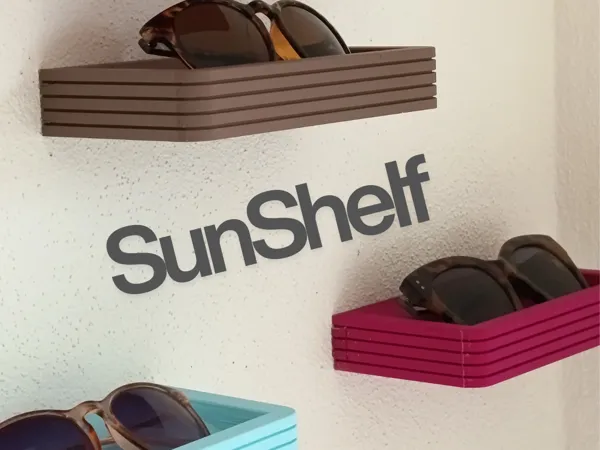 Étagère murale pour lunettes de soleil