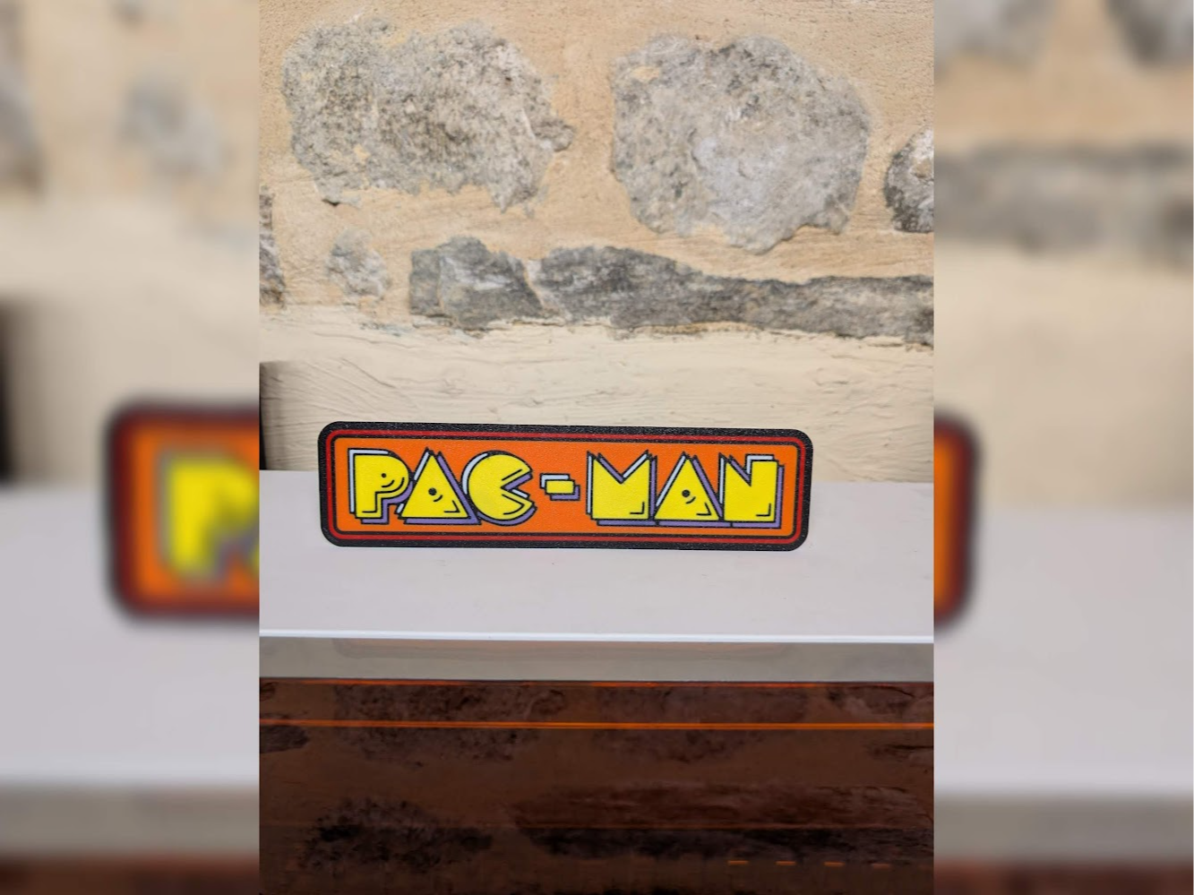 Lightbox PAC-MAN – Logo rétro arcade