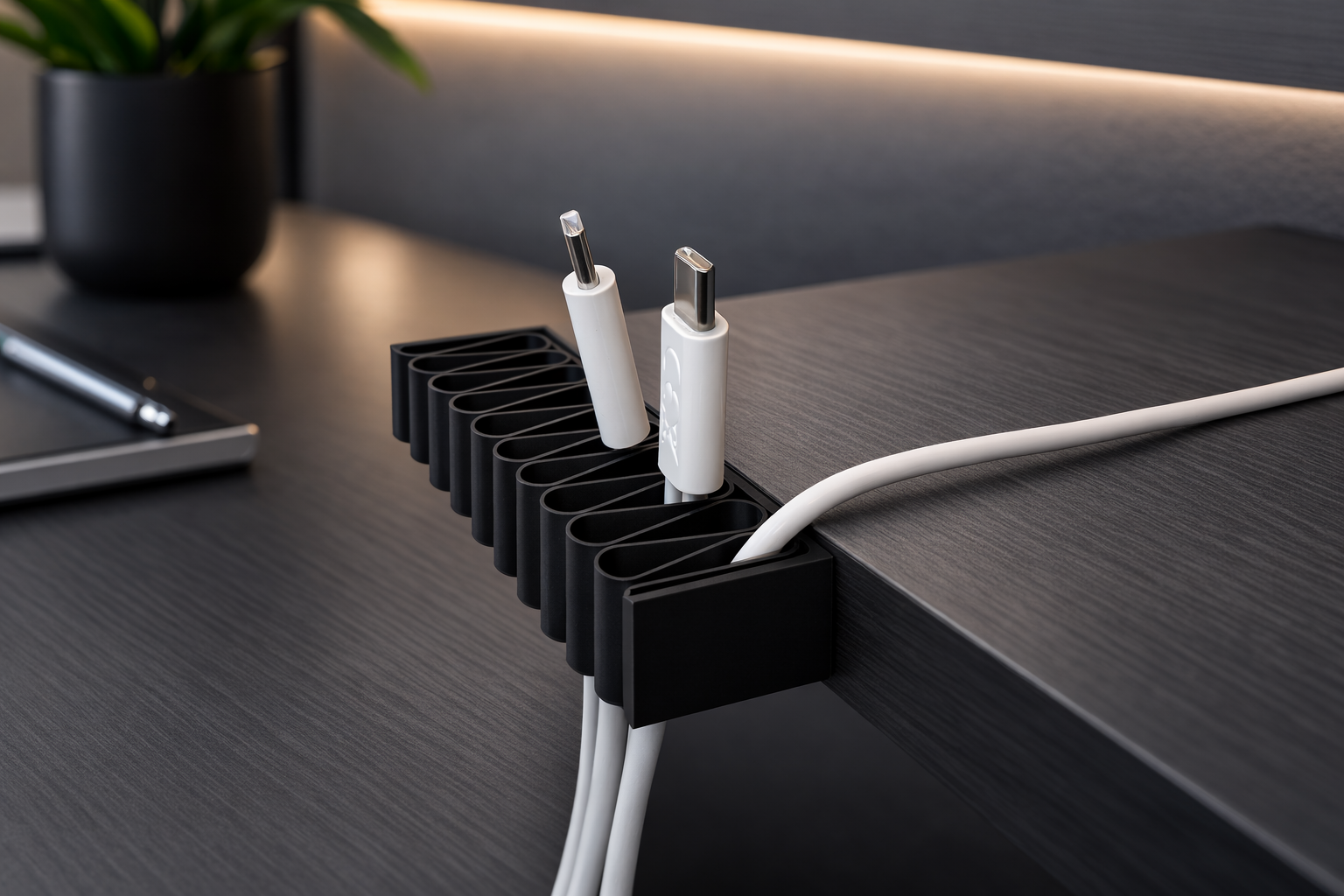 Miniatura 1 do modelo 3D DotFlex Cable Holder - Versatile Fit