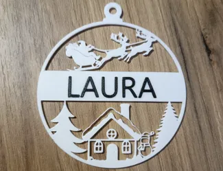 Christmas ornament with name