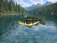 Largemouth Bass Flexi Keychain