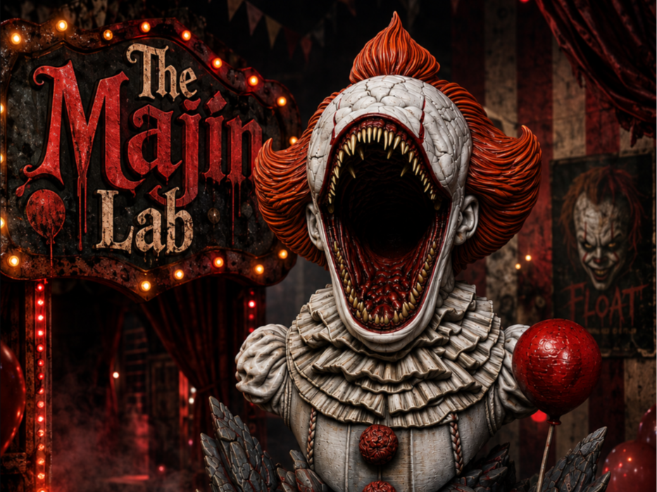LIFE-SIZE IT PENNYWISE THE CLOWN HORROR KING - 1