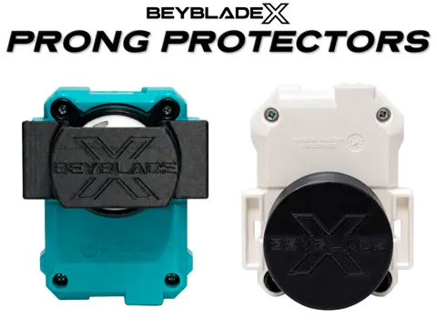 Letrero o emblema decorativo: Beyblade X Launcher Prong Protectors — referencia de MakerWorld