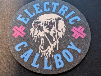 Electric Callboy Skull Coaster