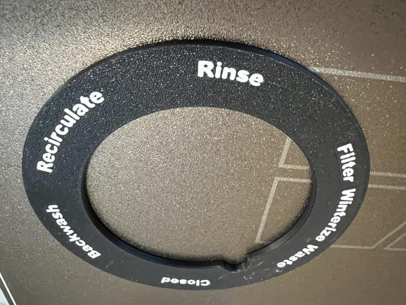Pentair Sand Dollar Filter Valve Label