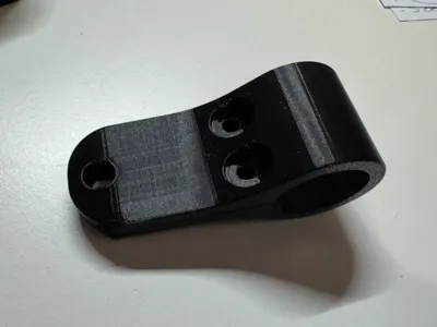 Motorcycle headlight mount robust clamp