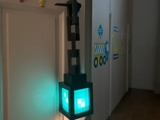 Mincraft Lantern Chain - no glue needed!