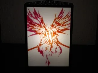 Lithophane Lamp Box with Wall Glow (E14 LED)