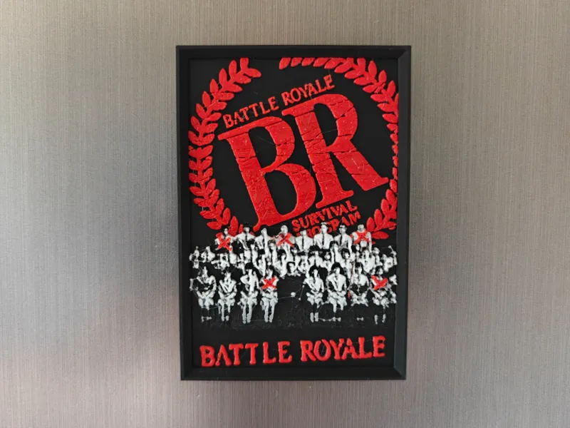 Battle Royale movie poster fridge magnet