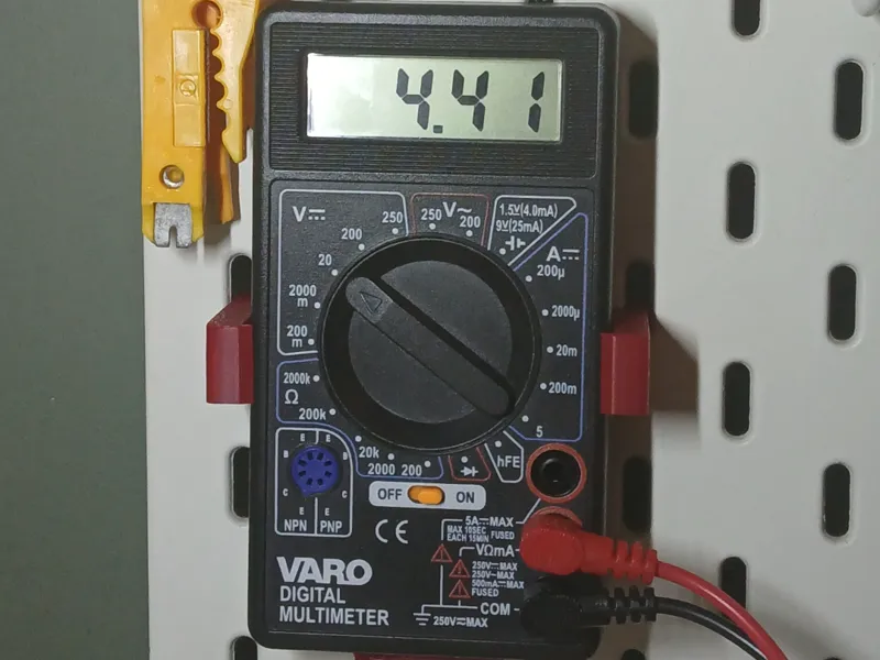 Ikea skadis multimeter holder (no supports)