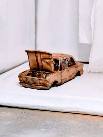 Letrero o emblema decorativo: Abandoned Car - post-apocalyptic display — vista de referencia 4