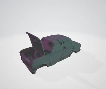 Letrero o emblema decorativo: Abandoned Car - post-apocalyptic display — vista de referencia 5