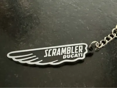 Ducati Scambler Wing keyring