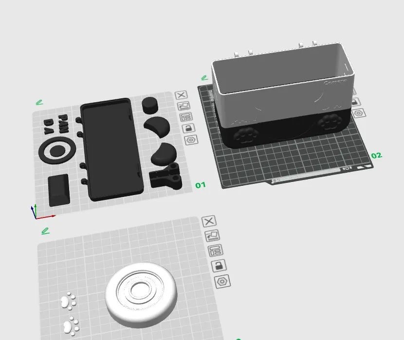 Miniatura 1 do modelo 3D 熊猫相机造型挎包