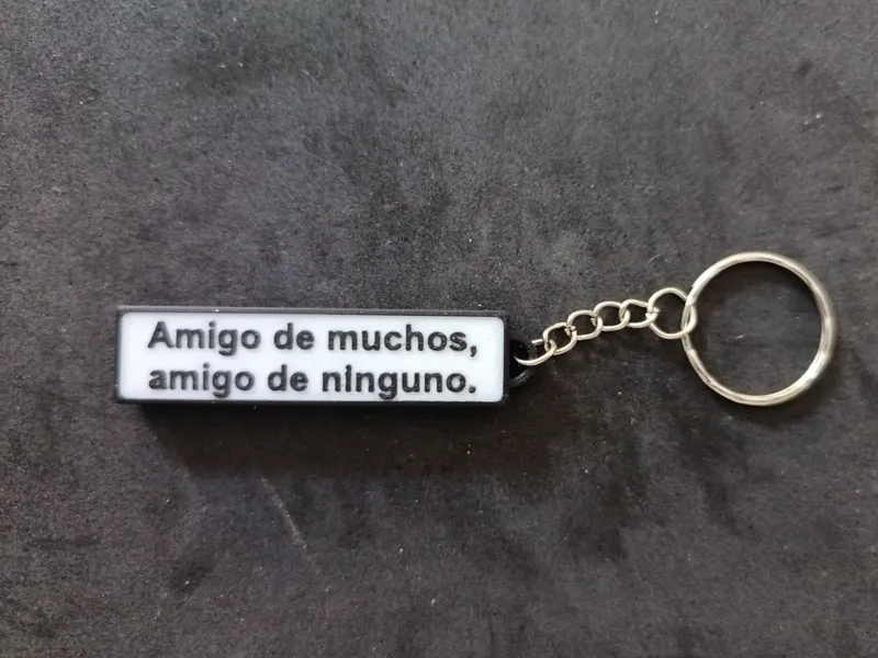 Llavero-Refrán:"Amigo de muchos, amigo de ninguno"