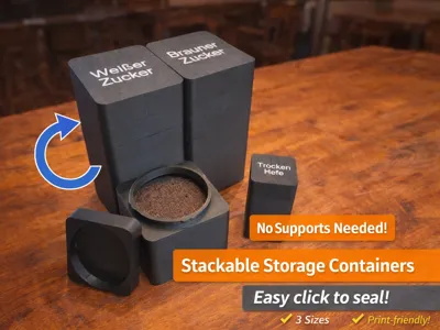 Stackable ClickLock Storage System