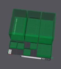 Bac Gridfinity 2x4 avec plaque de base — photo 2