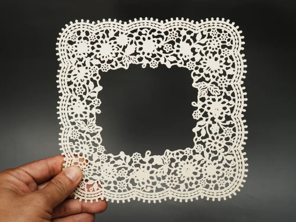 Elegant Floral Lace Mat | Decorative Placemat - Free 3D Print Model ...