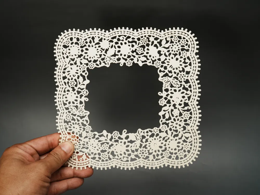Layering Mat Elegant Floral Lace Mat | Decorative Placemat - Free 3D Print Model ...