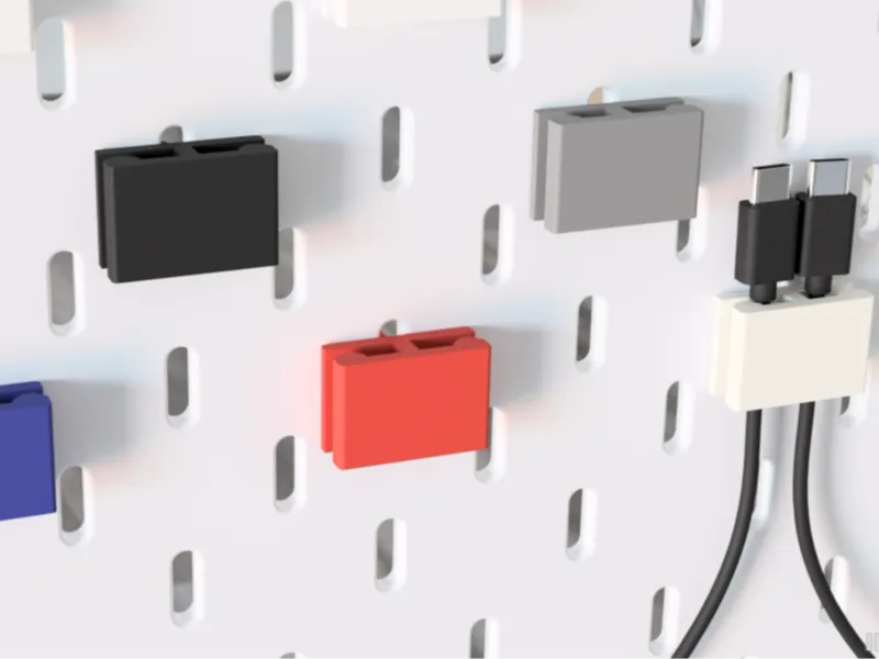 Dual USB Wall Mount Holder for IKEA SKÅDIS