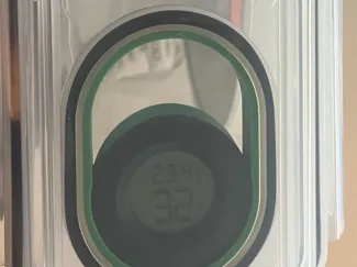 Halterung für Hygrometer an Vorratsdose