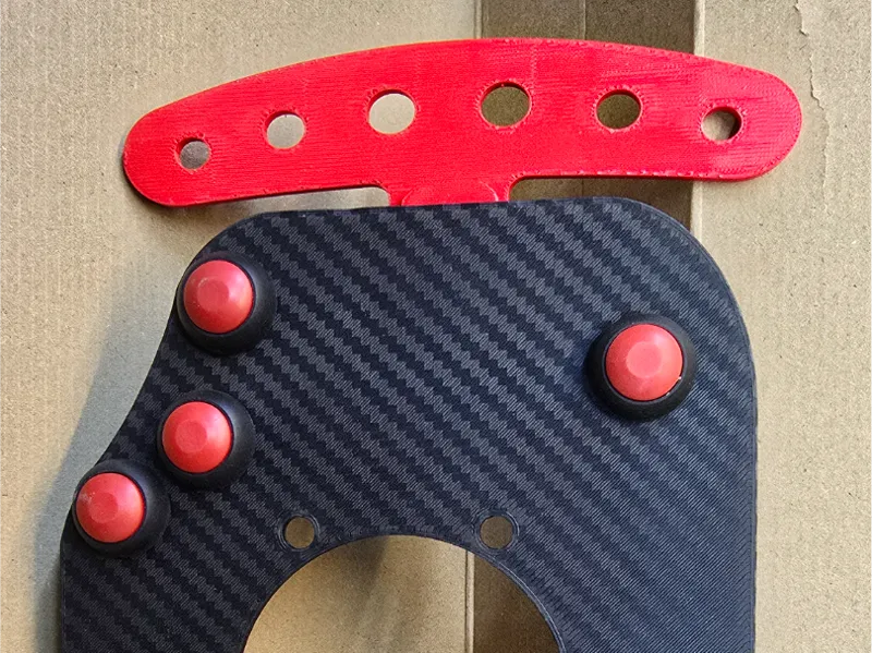Button plate Sim racing Real car with paddle