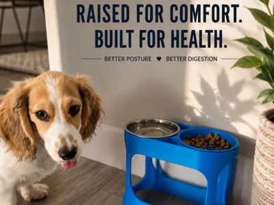 Elevated Double Pet Feeder
