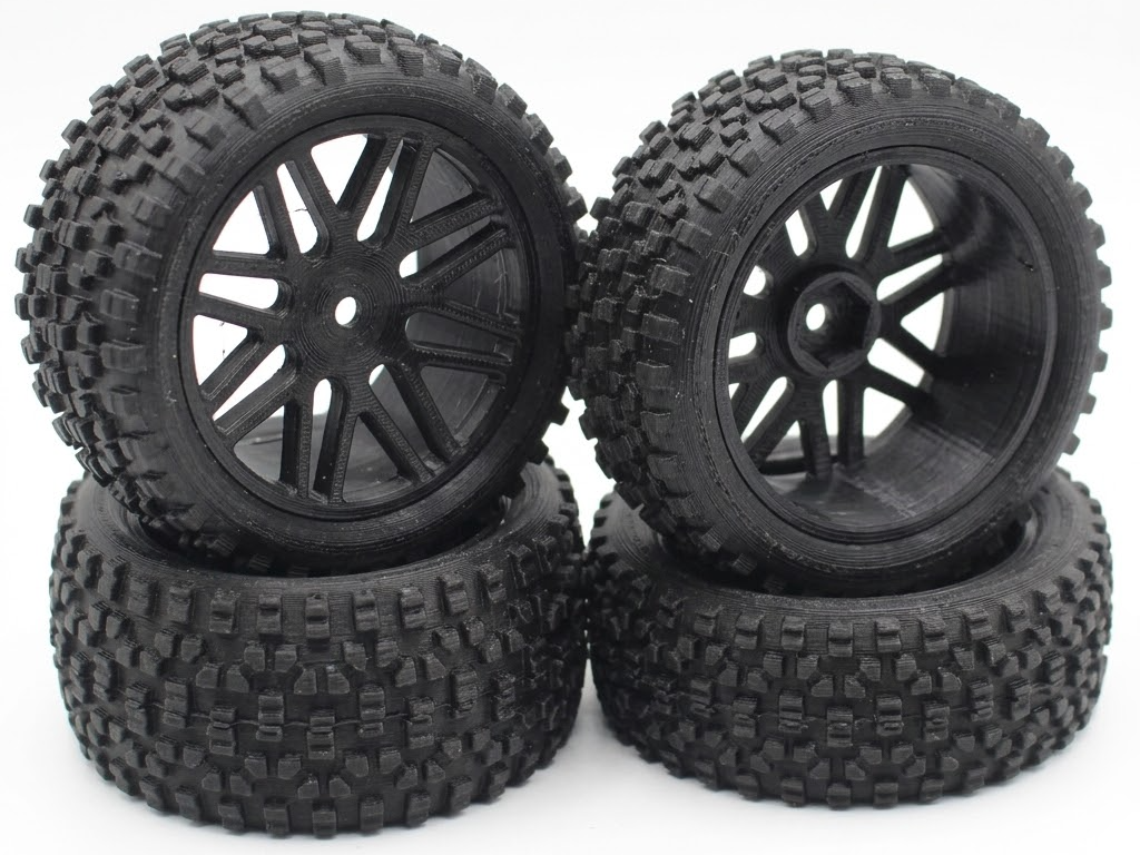 RC Buggy Wheel & Tyre 110 scale Model 2