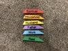 Full Set with Labels of Different Colour on Different Plates