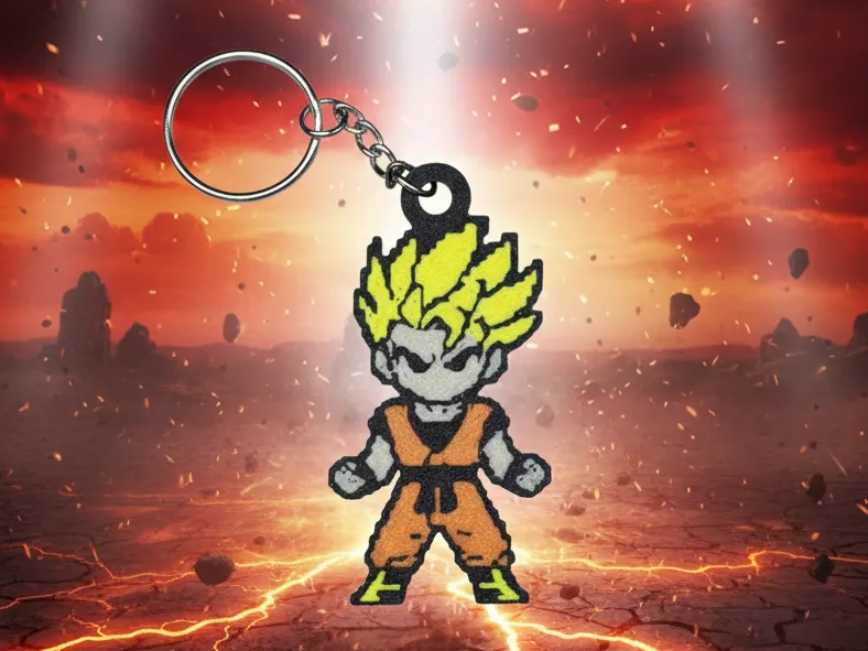 Dragonball Z - SS2 Adult Gohan 8-bit Keychain