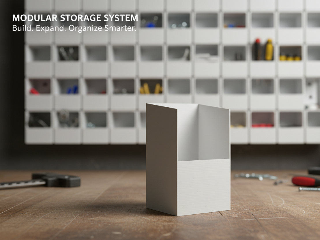 Modular Stackable Wall & Desk Organizer