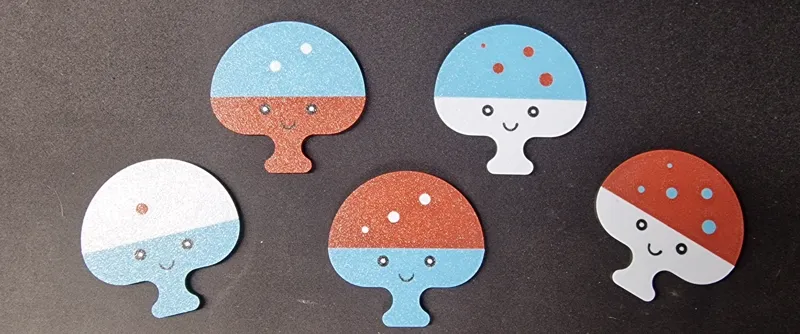 Kids counting aid, colour learning, Count-a-Shroom