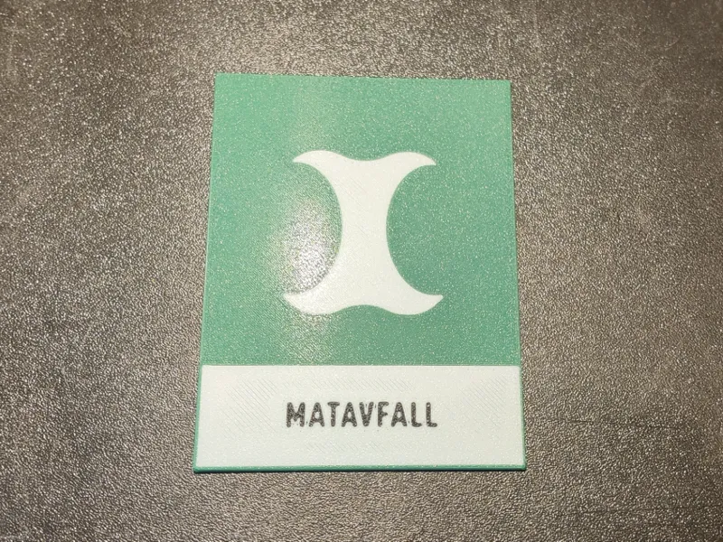 Skylt för matavfall