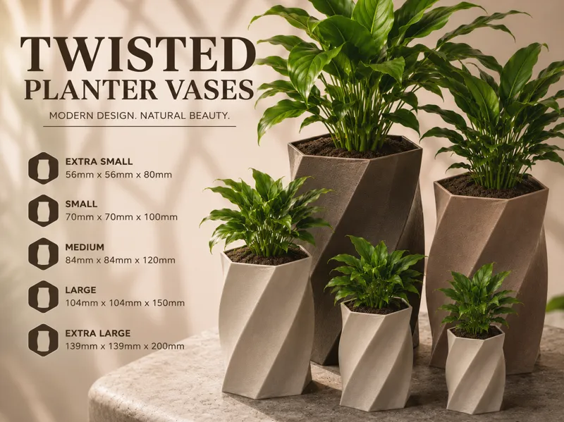 Twisted Plant Vase