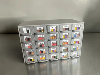 5×5 Resistor Storage Box