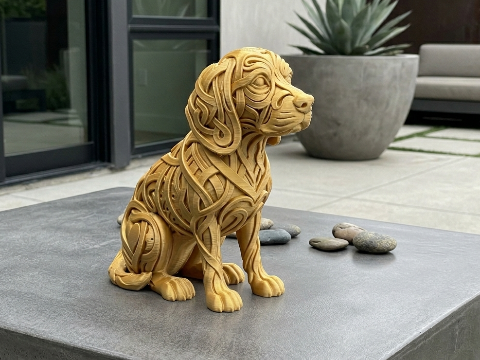 Beagle sentado ornamental