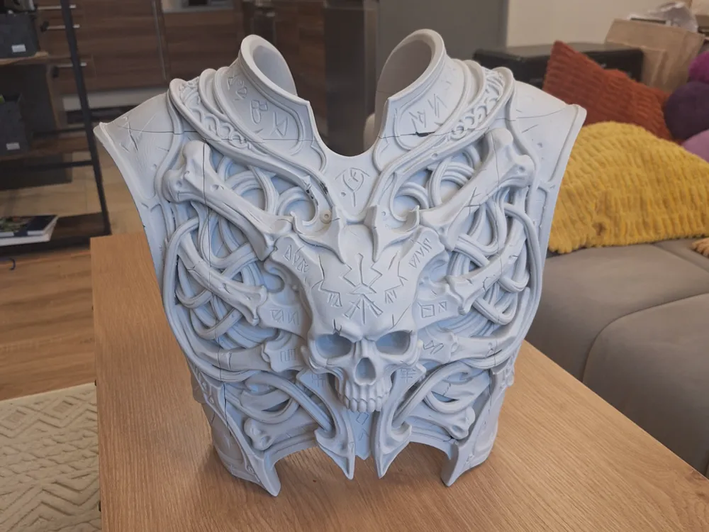 Necromancer armor chest and back [Wearable] - Free 3D Print Model ...