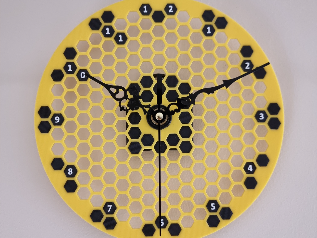 Honeycomb scrabble clock - make Your own design