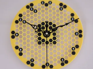 Honeycomb scrabble clock - make Your own design