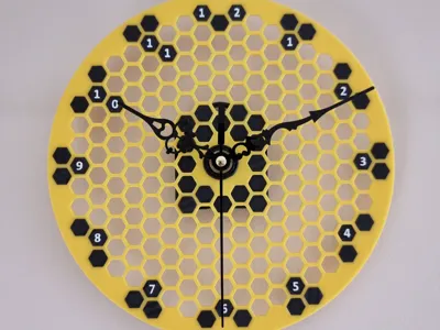 Honeycomb scrabble clock - make Your own design