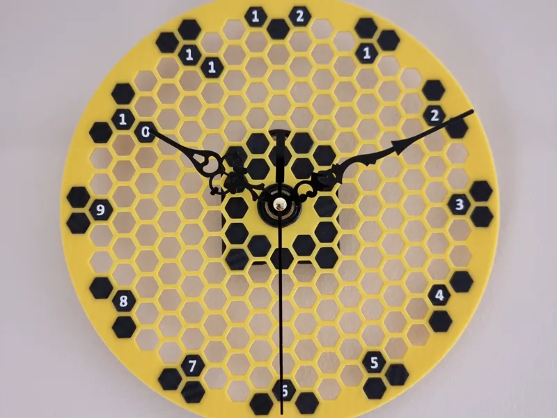 Honeycomb scrabble clock - make Your own design