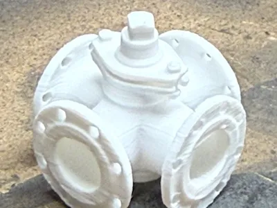 4-way Plug Valve HO-scale