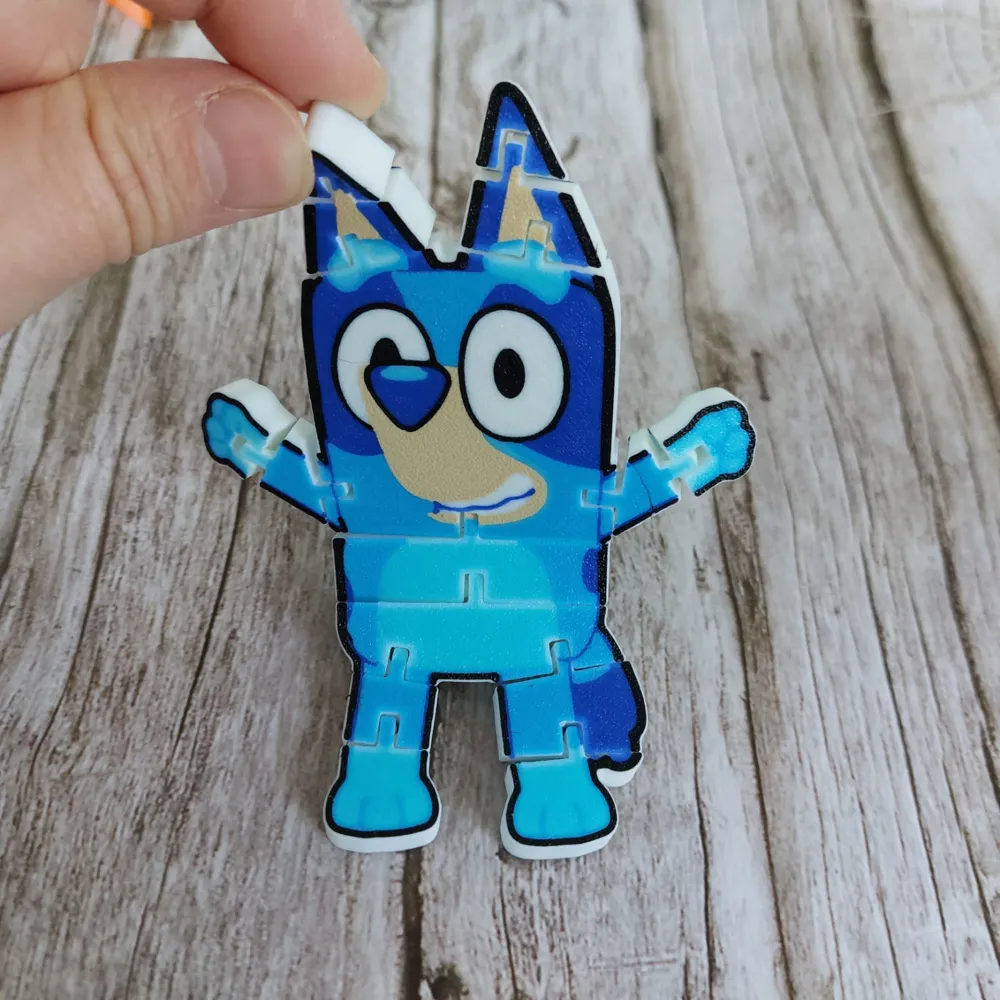 Bluey articulated - flexi Bandit Heeler by 3derjwzMakerWorld: Download ...