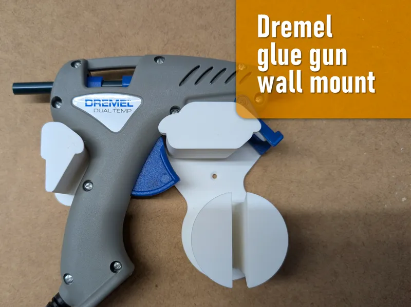 Dremel glue gun wall mount