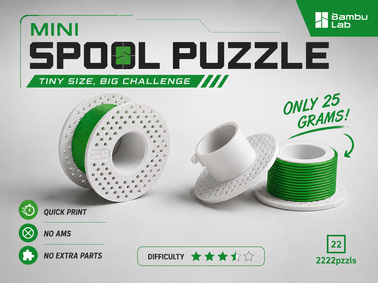 Mini Spool Puzzle | Tiny but NOT EASY - 1