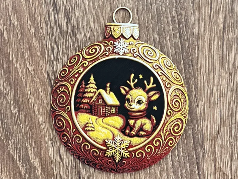 Christmas Deer Ornament